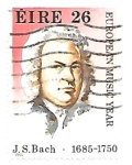 Stamps : Europe : Ireland :  J.S. Bach