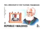 Stamps Maldives -  Graham Bell