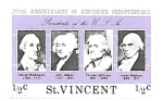 Stamps America - Saint Vincent and the Grenadines -  presidentes EE.UU.