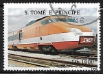 Stamps S�o Tom� and Pr�ncipe -  TGV from France