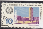 Stamps Germany -  panorámica de Neubrandenburg