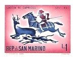 Stamps San Marino -  caza