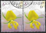 Sellos de Europa - Eslovenia -  Genista Holopétala   2007 doble  1,34€