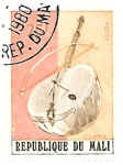 Stamps Mali -  instrumentos musicales africanos