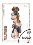 Stamps Mozambique -  arte africano