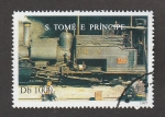 Stamps São Tomé and Príncipe -  150 Aniv. del Ferrocarril Suizo