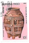 Stamps Burkina Faso -  arte africano