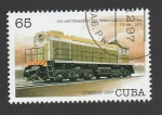 Sellos de America - Cuba -  160 Aniv. ferrocarriles en Cuba