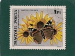 Stamps Hungary -  Mariposa