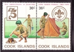 Stamps Cook Islands -  75 aniversario