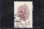 Stamps Russia -  estatua