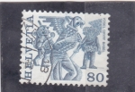 Stamps Switzerland -  Fiestas populares de Basel 