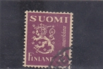 Stamps Finland -  león rampante 