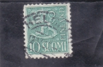 Stamps Finland -  león rampante 