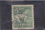 Stamps Sweden -  león