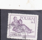 Sellos de Europa - Polonia -  Estatua del castillo de Krolewski