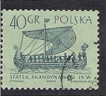 Sellos de Europa - Polonia -  Barco