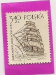 Sellos de Europa - Polonia -  Barco