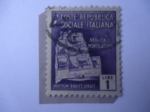 Stamps Italy -  Abbazia Di Montecassino - Abadía de Montecassino