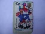 Sellos de Europa - Reino Unido -  Navidad 1968 - Tren de Juguete-Juguetes Infantiles.
