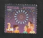 Stamps Portugal -  3722 - Fiestas tradicionales, fuegos artificiales