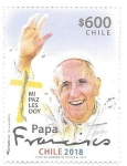 Stamps : America : Chile :  Papa Francisco