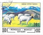 Sellos de Asia - Mongolia -  ovejas