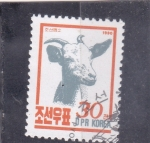 Stamps : Asia : North_Korea :  cabra