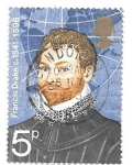 Stamps United Kingdom -  Francis Drake