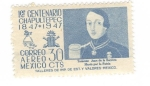 Stamps Mexico -  Primer centenario Chapultepec 1847-1947