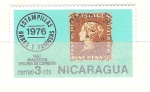 Stamps : America : Nicaragua :  penny rojo RESERVADO