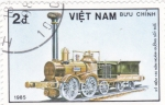 Stamps Vietnam -  máquina de vapor 