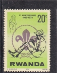 Sellos de Africa - Rwanda -  Xº Aniversario Scout