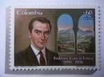 Stamps Colombia -  Federico Garcia Lorca (1898-1936) -50 Aniversario de su Muerte, 1936-1886