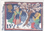 Stamps United Kingdom -  la espina de glastonbury