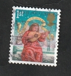 Stamps United Kingdom -  2950 - Navidad, Un ángel tocando el laud
