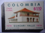 Stamps Colombia -  Casa Cural - Guacarí-Valle del Cauca - 4° Centenario 1570-1970