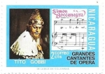 Stamps Nicaragua -  Tito Gobbi