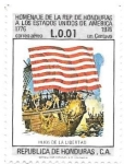 Sellos de America - Honduras -  Homenaje USA