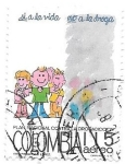Stamps Colombia -  drogas no