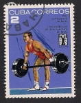 Stamps : America : Cuba :  Levantamiento de pesas -2-