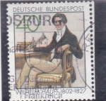Stamps Germany -  Wilhelm Hauff- Poeta