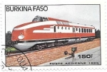 Sellos de Africa - Burkina Faso -  locomotoras