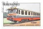 Stamps Burkina Faso -  locomotoras