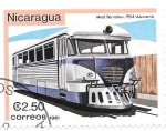 Stamps Nicaragua -  locomotora