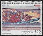 Sellos del Mundo : America : Mxico : Regreso de Quetzalcóatl, por José Chávez Morado
