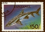 Sellos de Africa - Tanzania -  fauna   triaenodon obesus