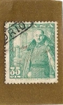 Sellos de Europa - Espaa -  General Franco y Castillo de la Mota