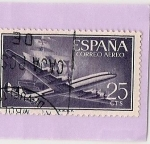 Stamps Spain -  Superconstelacion y Nao Santa Maria