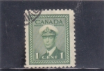 Stamps : America : Canada :  rey George VI